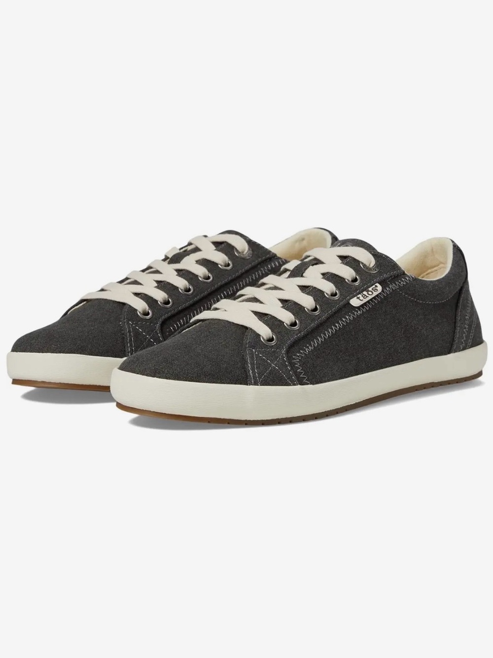 Taos Footwear Women’s Star Sneakers in Charcoal Washed Canvas
